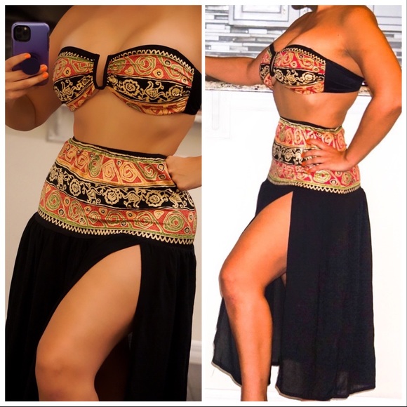 Catalina bikini top and skirt cover up - no bottom - Picture 4 of 4